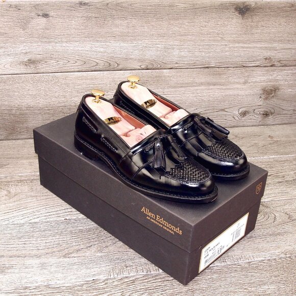 * NIB * $395 Allen Edmonds CODY Dress Loafer 7 D Black * add $15 new Cedar Trees main image 8